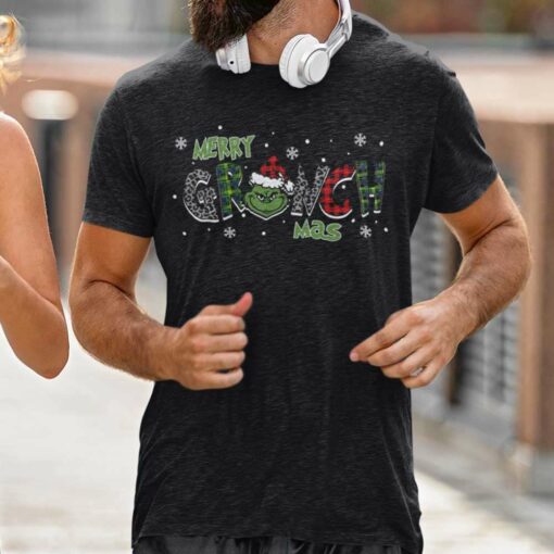 Grinch Leopard Merry Grinchmas T-shirt