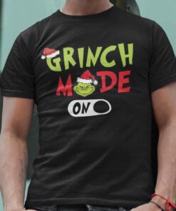 Grinch Mode On Christmas Black Tee