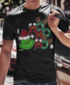 Grinch Santa Costume Ho Ho Ho Christmas T-shirt