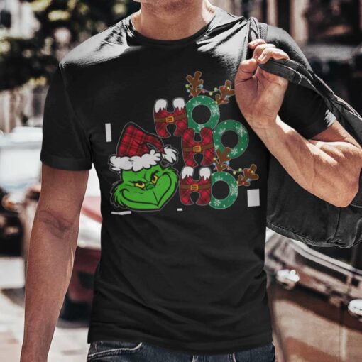 Grinch Santa Costume Ho Ho Ho Christmas T-shirt