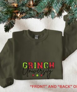 Grinchmas University Unisex Christmas Sweatshirt Classic Unique Xmas Gift