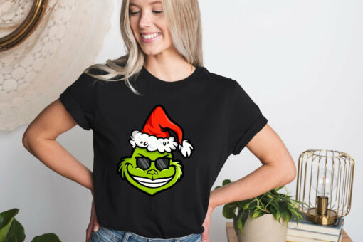 Grinchy Face Merry Christmas Sweatshirt Cute Unique Xmas Gift