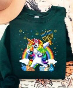 Happy Hanukkah Jewish Christmas Sweatshirt Lovely Unique Xmas Gift