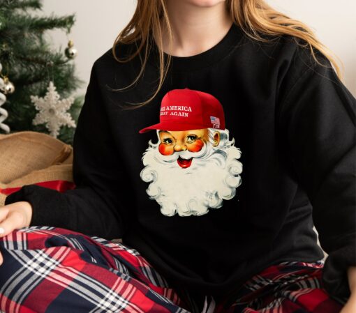 Happy Trump Christmas Jolly Holiday Sweatshirt Unique Gift For Republican