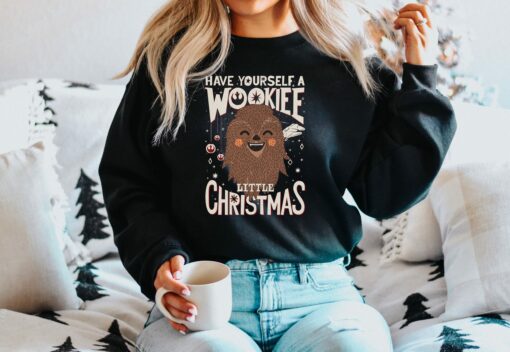 Have Yourself A Wookiee Little Christmas Galaxy War Sweatshirt