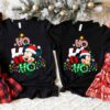 Ho Ho Ho Disneyland Couples Mickey Minnie Christmas Vacation Holiday Xmas Sweatshirt