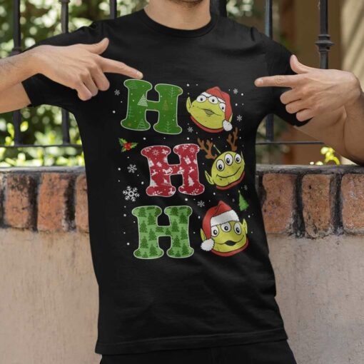 Ho Ho Ho Little Green Aliens Christmas T-Shirt Toy Story