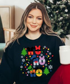 Ho Ho Ho Mickey And Friends Cute Christmas Sweatshirt Lovely Unique Gift