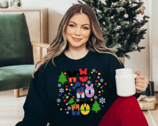 Ho Ho Ho Mickey And Friends Cute Christmas Sweatshirt Lovely Unique Gift