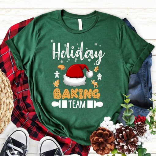 Holiday Baking Team Dabbing Gingerbread Cookie Santa Hat Sweatshirt Cute Unique Xmas Gift