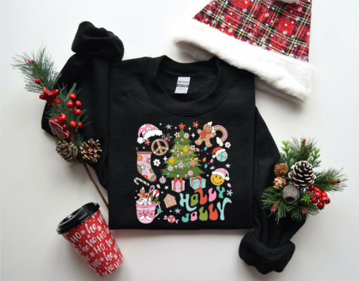 Holly Jolly Cute Gifts Sweatshirt Lovely Unique Xmas Gift