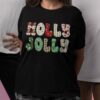 Holly Jolly Groovy Christmas T-shirt