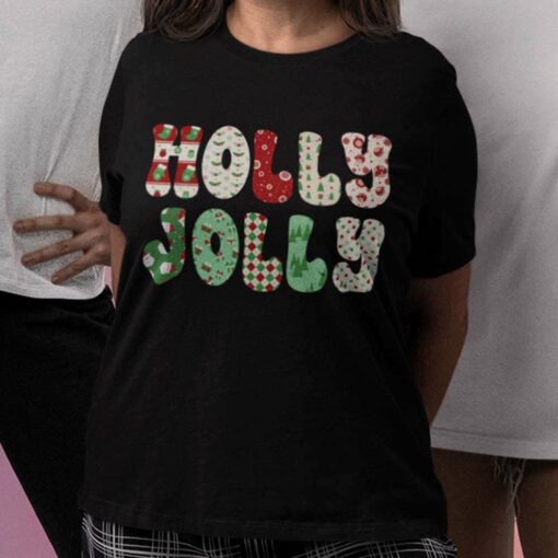 Holly Jolly Groovy Christmas T-shirt