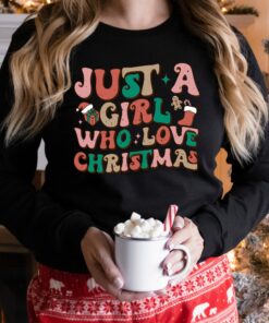 Just A Girl Who Loves Christmas Basic Unique Sweatshirt
