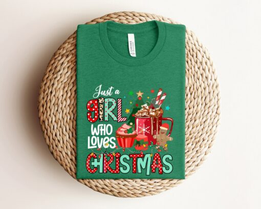 Just A Girl Who Loves Grinchmas Gingerbread Cookies Christmas Sweatshirt