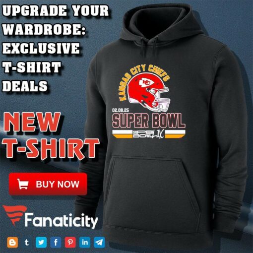 Kansas City Chiefs Super Bowl Lix Football Helmet shirt