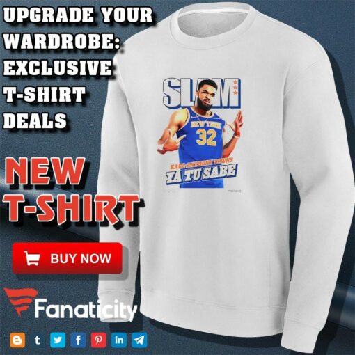 Karl-Anthony Towns Of New York Knicks On Slam 254 Cover Tee Ya Tu Sabe shirt