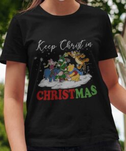 Keep Christ In Christmas T-shirt Winnie The Pooh