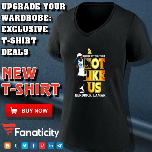 Kendrick Lamar Not Like Us Record of the Year Shirt