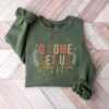 Let Us Adore Him Christian Christmas Religious Sweatshirt Lovely Unique Xmas Gift