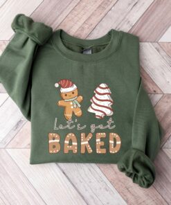 Lets Get Baked Gingerbread Icecream Sweatshirt Cute Unique Christmas Gift