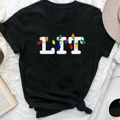 Let’s Get Lit Christmas Lights T-Shirt