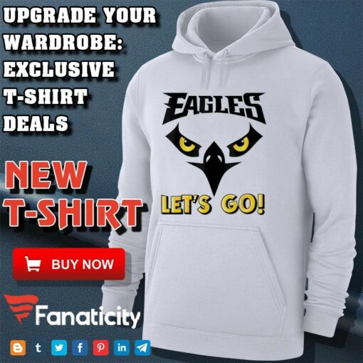 Let’s Go Eagles Cool Inspirational Flying Bird shirt