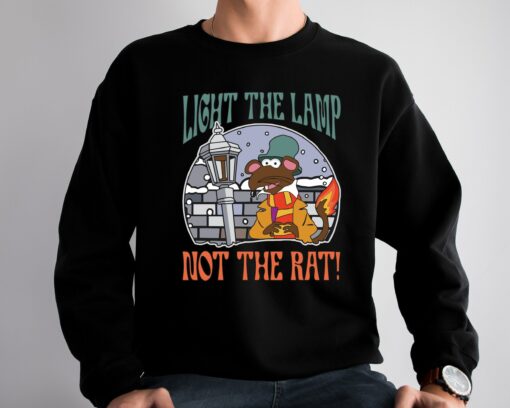 Light The Lamp Not The Rat Retro 70s Rizzo Carol Rizzo Disneyland Holiday Sweatshirt