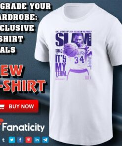 Los Angeles Lakers Shaquille O’Neal SLAM Gradient shirt Los Angeles Lakers Shaquille O’Neal SLAM Gradient shirt