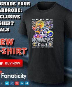Los Angeles Rams Celebrating NFC Wild Card Winners 2025 Beat Vikings T-Shirt Los Angeles Rams Celebrating NFC Wild Card Winners 2025 Beat Vikings T-Shirt