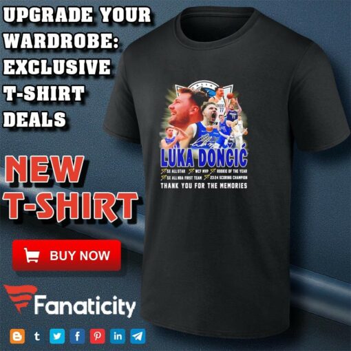 Luka Doncic Thank You For The Memories shirt