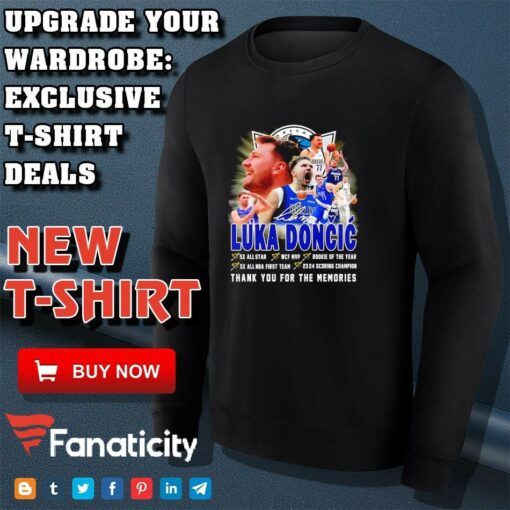 Luka Doncic Thank You For The Memories shirt