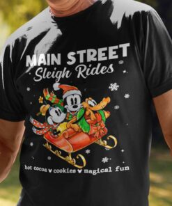 Main Street Sleigh Rides Shirt Hot Cocoa Mickey Minnie