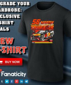 Martin Truex Jr Checkered Flag Sports Black Car shirt 1