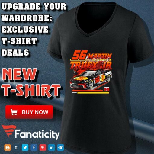 Martin Truex Jr Checkered Flag Sports Black Car shirt