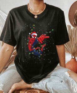 Marvel Avengers Spider-Man Christmas Lights Cool Sweatshirt Unique Xmas Gift