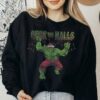 Marvel Christmas Hulk Deck The Halls With Christmas Lights Sweatshirt Unique Xmas Gift