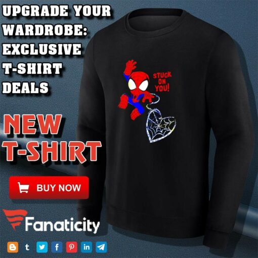 Marvel Spiderman Stuck On You shirt