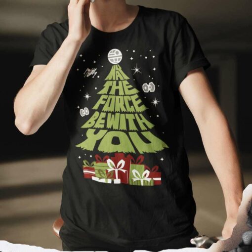 May The Force Be With You Christmas Tree T-Shirt Star Wars