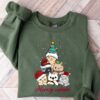 Meowy Catmas Christmas Tree Cat Sweatshirt Lovely Unique Xmas Gift