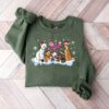 Meowy Christmas Cats Sweatshirt Lovely Unique Xmas Gift