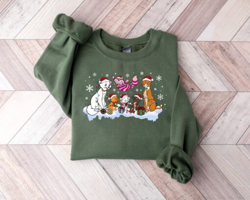 Meowy Christmas Cats Sweatshirt Lovely Unique Xmas Gift