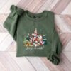 Merry And Bright Christmas Disneyworld Mickey And Friends Sweatshirt Cozy Unique Xmas Gift
