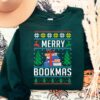 Merry Bookmas Book Lover Christmas Sweatshirt