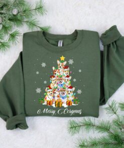 Merry Christmas Cute Corgi Sweatshirt Lovely Unique Xmas Gift
