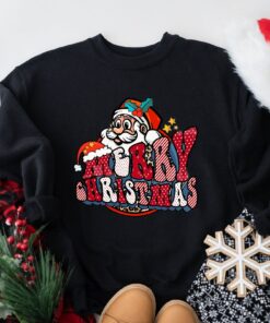 Merry Christmas Cute Santa Sweatshirt