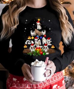 Merry Christmas Cute Shih Tzu Santa Hat Dog Tree Jingel Bell Sweatshirt Lovely Unique Xmas Gift