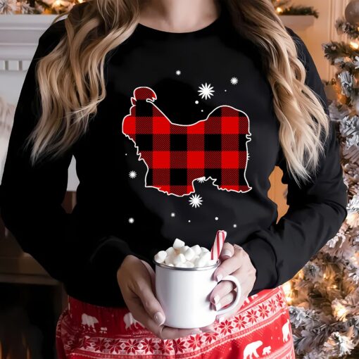 Merry Christmas Cute Shih Tzu Santa Hat Sweatshirt Lovely Unique Xmas Gift