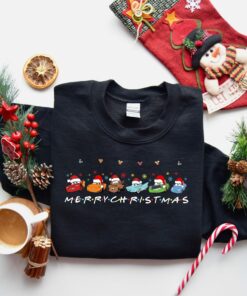 Merry Christmas Disney Cars Lightning McQueen Sweatshirt Lovely Unique Xmas Gift