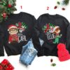 Merry Christmas Her Carl His Ellie Balloon Cartoon Movie Couple Matching Sweatshirt